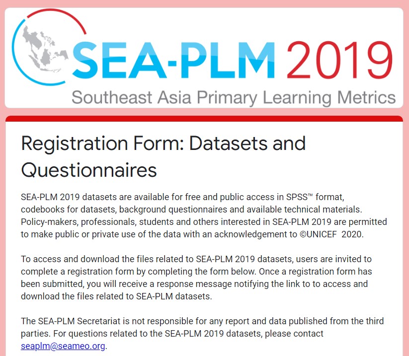 Datasets registration