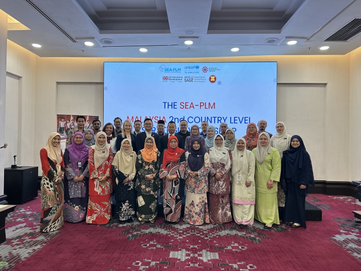 Group photo SEA-PLM Regional Secretariat, SEAMEO Secretariat, UNICEF EAPRO, and Ministry of Education Malaysia