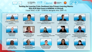 SEA-PLM featured in the APREMC-II Virtual Side Event to discuss findings and policy implications to accelerate learning recovery and tackle learning losses in the region